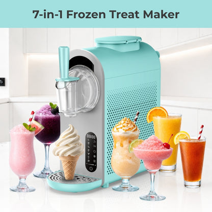 Whynter ICS-167TB 7-in-1 Soft Serve Ice Cream & Slushy Maker | 1.6 Qt Built-in Compressor, 5 Firmness Levels, Touch Control
