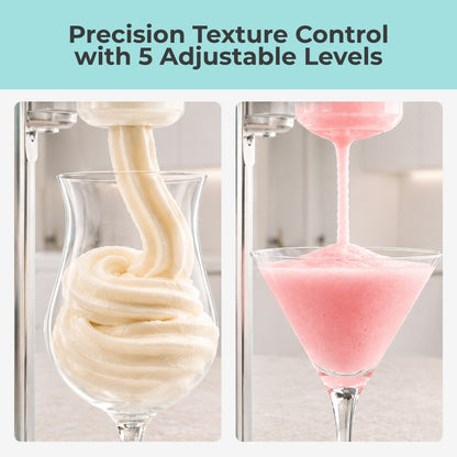 Whynter ICS-167TB 7-in-1 Soft Serve Ice Cream & Slushy Maker | 1.6 Qt Built-in Compressor, 5 Firmness Levels, Touch Control